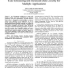Power aware heterogeneous MPSoC with dynamic task scheduling and increased data locality for multiple applications