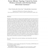 Power-efficient topology control for static wireless networks with switched beam directional antennas
