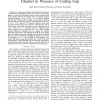 Power Optimal Signaling for Fading Multi-Access Channel in Presence of Coding Gap