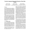 Practical language-independent detection of near-miss clones