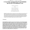 Pragmatic Formal Design: A Case Study in Integrating Formal Methods into the HCI Development Cycle
