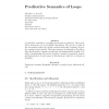 Predicative semantics of loops