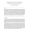 Predicting mobility events on personal devices