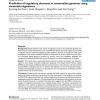 Prediction of regulatory elements in mammalian genomes using chromatin signatures
