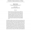 Predictive Representations of State