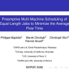 Preemptive Multi-Machine Scheduling of Equal-Length Jobs to Minimize the Average Flow Time