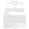 Pricing commodities