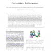 Prior Knowledge for Part Correspondence