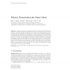 Privacy Preservation for Data Cubes