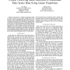 Privacy Preserving Burst Detection of Distributed Time Series Data Using Linear Transforms