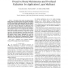 Proactive Route Maintenance and Overhead Reduction for Application Layer Multicast