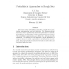Probabilistic rough set approximations