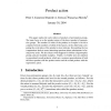 Product action