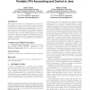 Program transformations for portable CPU accounting and control in Java