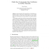 Public Key Cryptography Sans Certificates in Ad Hoc Networks