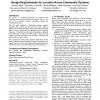 Putting systems into place: a qualitative study of design requirements for location-aware community systems