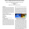 Putting the physical into the digital: issues in designing hybrid interactive surfaces