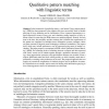 Qualitative pattern matching with linguistic terms