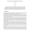 Query evaluation with soft-key constraints