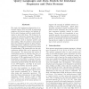 Query Languages and Data Models for Database Sequences and Data Streams