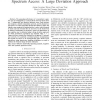 Queuing Analysis in Multichannel Cognitive Spectrum Access: A Large Deviation Approach