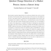 Quickest Change Detection of a Markov Process Across a Sensor Array