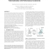 QuickYield: an efficient global-search based parametric yield estimation with performance constraints