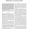 Radial Basis Function Networks and Complexity Regularization in Function Learning