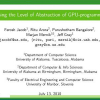 Raising the Level of Abstraction of GPU-programming