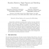 Random Matrices, Magic Squares and Matching Polynomials