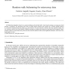 Random walk biclustering for microarray data