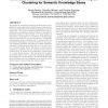 Randomized metric induction and evolutionary conceptual clustering for semantic knowledge bases