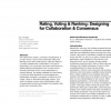Rating, voting & ranking: designing for collaboration & consensus