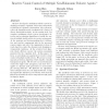 Reactive Visual Control of Multiple Non-Holonomic Robotic Agents