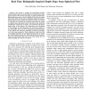 Real Time Biologically-Inspired Depth Maps from Spherical Flow