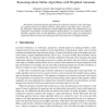 Reasoning about online algorithms with weighted automata