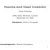 Reasoning about Staged Computation