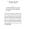Reconstruction of binary matrices from fan-beam projections