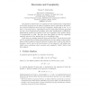 Recursion and Complexity