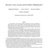 Recursive Array Layouts and Fast Matrix Multiplication