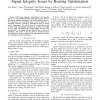 Reduction of CMOS Power Consumption and Signal Integrity Issues by Routing Optimization