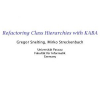 Refactoring class hierarchies with KABA