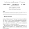 Reflections on a Geometry of Processes