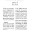 Region Synchronization in Message Passing Systems