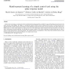 Reinforcement learning of a simple control task using the spike response model