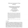 Relevence Assessment of Topic Ontology