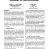 Reliability analysis of deduplicated and erasure-coded storage