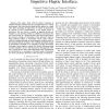 Rendering a Rigid Virtual World through an Impulsive Haptic Interface