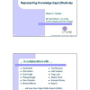 Representing Knowledge Gaps Effectively