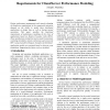 Requirements for client/server performance modeling